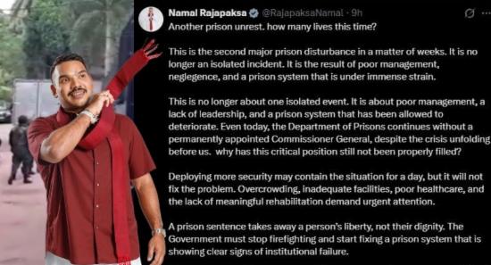 ‘How Many Lives This Time?’ - Namal Rajapaksa